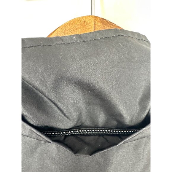 Susan Black Waterproof Hooded Jacket W/ Pockets & Snap Closure Size XS - Picture 6 of 13
